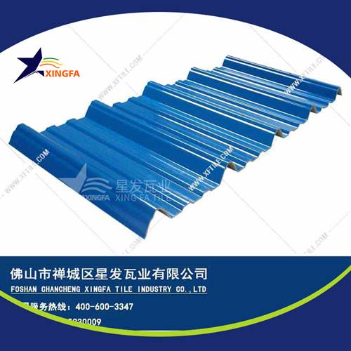 厚度3.0mm蓝色900型PVC塑胶瓦 贵港工程钢结构厂房防腐隔热塑料瓦 pvc多层防腐瓦生产网上销售
